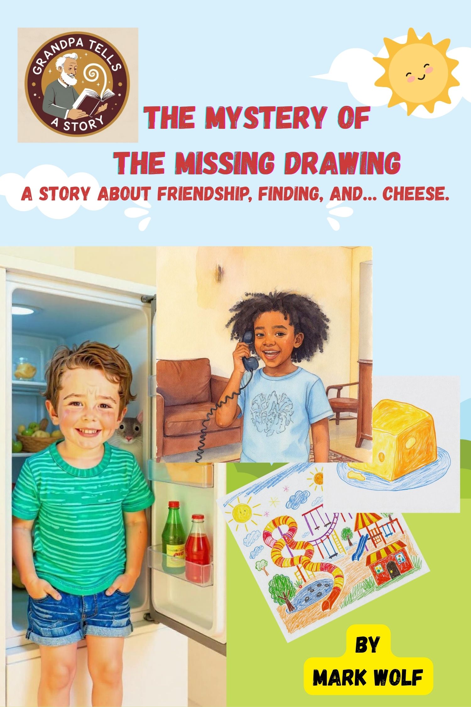 Book cover of THE MYSTERY OF THE MISSING DRAWING by Mark Wolf.